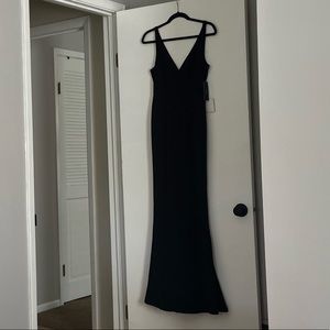 LULUS MELORA BLACK SLEEVELESS MAXI DRESS